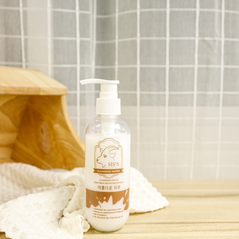 Cleansing water goat milk