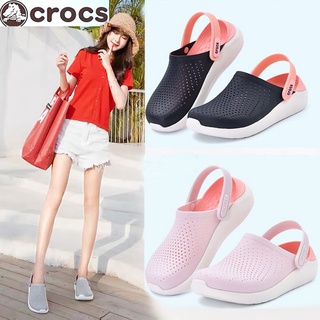 【ส่งจากกรุงเทพ】Crocs LiteRide Clog รองเท้าชายหาดของแท้รองเท้าแตะแฟชั่นสตรี รองเท้าลำลองนุ่มสบายถูกกว่าร้าน