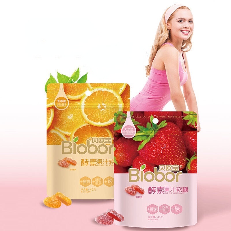۩◙☄กัมมี่ลดนำ้หนัก Biobor ( COD+พร้อมส่งในไทย)สินค้าขายดีในญี่ปุ่นและเกาหลีใต้ เอ็นไซม์กัมมี่ เจลลี่ลดน้ำหนัก