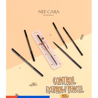 ⚡FLASH SALE⚡♡พร้อมส่ง NEE CARA N136 CONTROL EYEBROW PENCIL