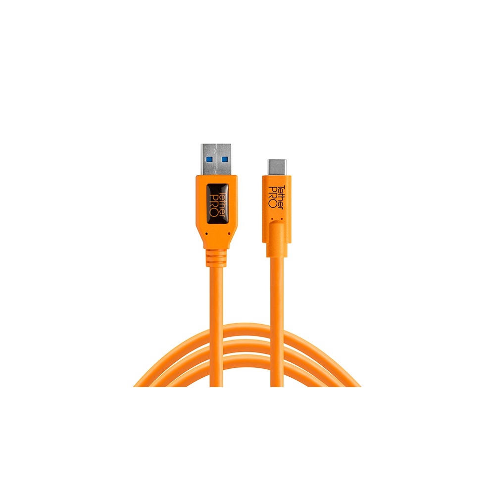 Tether tools TetherPro  CUC 3215 USB 3.0 to USB-C, 15'(4.6m),High-Visibility Orange ประกันศูนย์ไทย Tether Pro tethertool