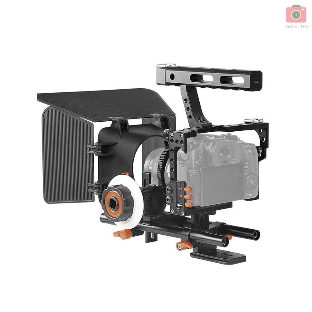 Andoer C500 Aluminum Alloy Camera Camcorder Video Cage Rig Kit Film ...