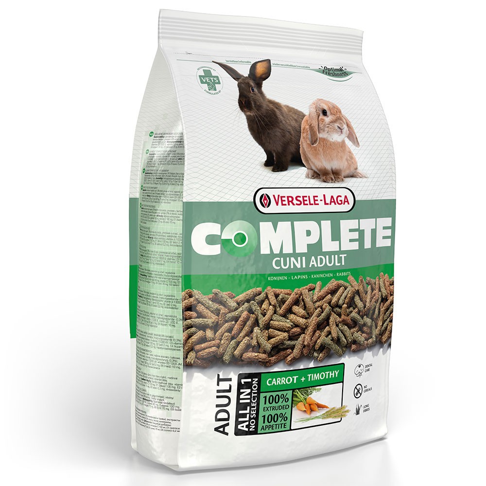 Versele-Laga Cuni Adult complete Rabbit Food,1.4+0.35kg. อาหารกระต่ายโต คูนิคอมพลีท ป้องกันโรคฟันยาว