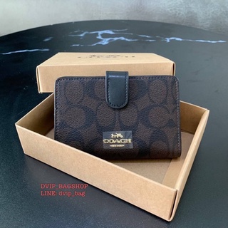 COACH F23553 MEDIUM CORNER ZIP WALLET แท้💯%