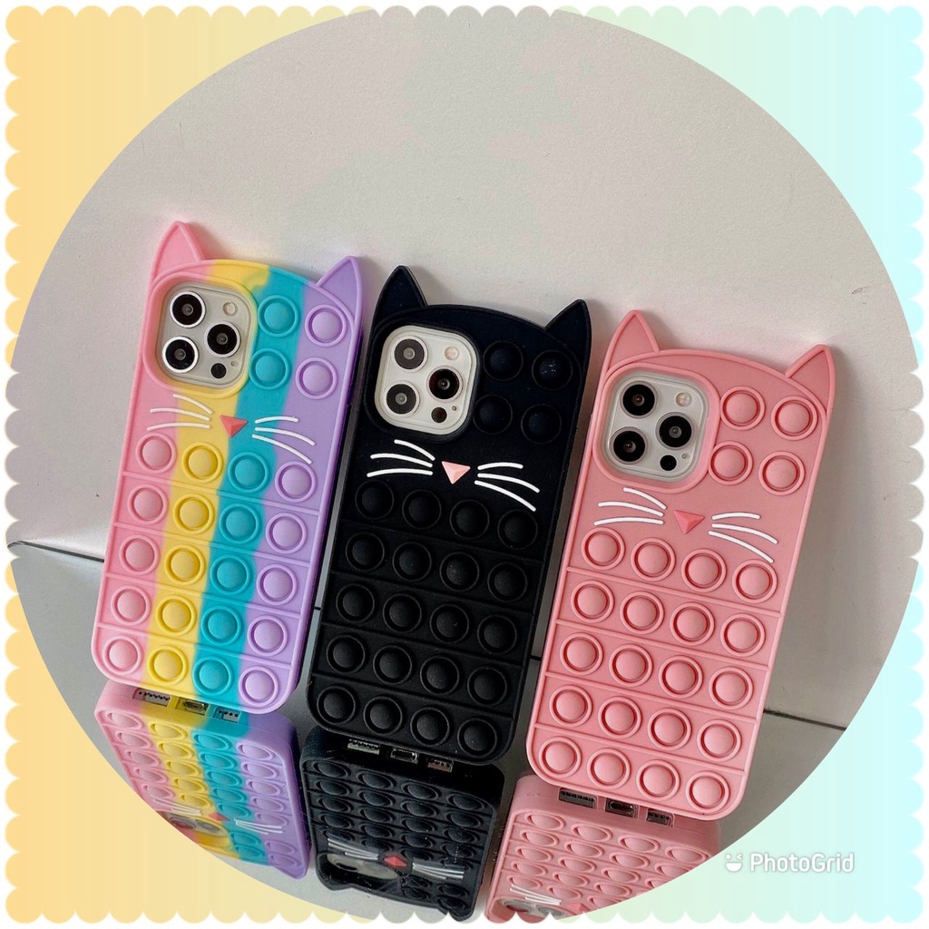 Oppo A74 4G A95 A16 A15 A53 A93 A94 A12 A12E A16 F9 A7 A3s Real me C20 C21 C3 C5 Reno 5F Pop it Cat 