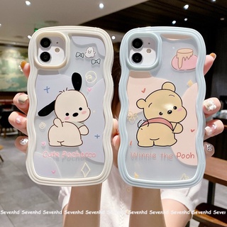 เคสโทรศัพท์มือถือ ลายการ์ตูนวินนี่ เดอะ พูห์ พร้อมก้น สําหรับ iPhone 13 12 11 Pro Max SE2020 X XR XS Max 8 7 Plus 2 in 1