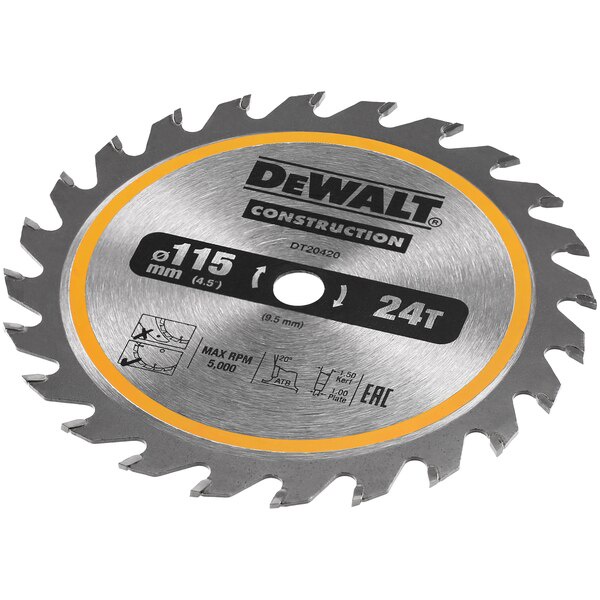 DEWALT ใบเลื่อยวงเดือน 4นิ้ว รุ่น DT20420 สำหรับตัดไม้ 24ฟัน/รุ่น DT20421 สำหรับไฟเบอร์ซีเมนต์ 4ฟัน 