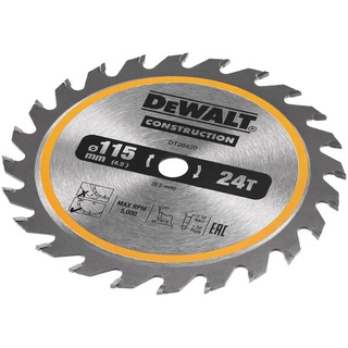 DEWALT ใบเลื่อยวงเดือน 4นิ้ว รุ่น DT20420 สำหรับตัดไม้ 24ฟัน/รุ่น DT20421 สำหรับไฟเบอร์ซีเมนต์ 4ฟัน สำหรับDCS571