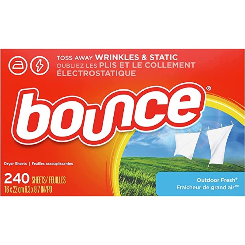 พร้อมส่ง Bounce Dryer Sheets Laundry Fabric Softener แผ่นหอมอบผ้า