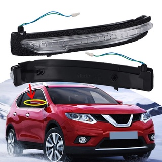 ไฟเลี้ยวติดกระจกมองหลังรถยนต์ LED 12V สีเหลือง สําหรับ Nissan Qashqai J11 2014-2018