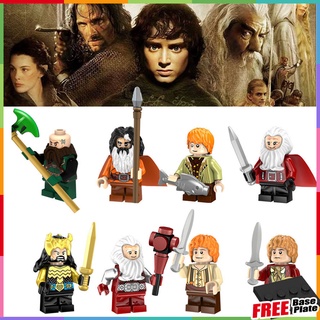 ฟิกเกอร์ Hobbit Minifigures Bilbo Baggins Lord of The Rings Dwarf King Thorin Dwarf Warrior Dwalin Bifur Balin ขนาดเล็ก