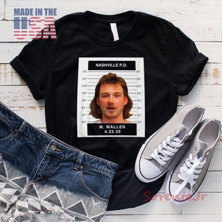 แขนสั้นcrew neckเสื้อยืด พิมพ์ลาย Morgan Wallen Mugshot Country Music Combs สําหรับผู้ชาย #H15c167S-XXXXL