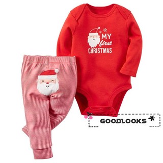 DSG-0-18Months Santa Claus ทารกแรกเกิดเสื้อผ้าเด็กชายหญิงเสื้อผ้าฝ้ายรัดรูปชุดกางเกงขายาว