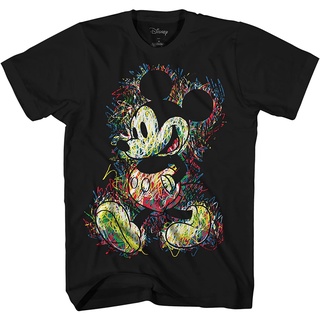 เสื้อยืดผ้าฝ้ายพิมพ์ลายขายดี ใหม่ล่าสุด เสื้อยืด ผ้าฝ้าย พิมพ์ลายกราฟิก Mickey Mouse doodles world สําหรับผู้ชาย