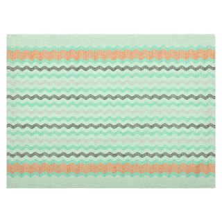 ที่รองภาชนะ แผ่นรองจาน PLIM GREEN ZIG ZAG PM017 สีเขียว อุปกรณ์บนโต๊ะอาหาร ห้องครัวและอุปกรณ์ PLACEMAT PLIM GREEN ZIG ZA