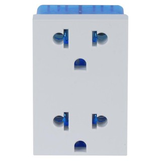 เต้ารับคู่ 3 ขา มีกราวด์ SIEMENS 5UB9852-7PB01 สีขาวไข่มุก DOUBLE SOCKET SIEMENS 5UB9 852-7PB01 3-PIN PEARL