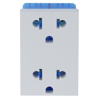 เต้ารับคู่ 3 ขา มีกราวด์ SIEMENS 5UB9852-7PB01 สีขาวไข่มุก DOUBLE SOCKET SIEMENS 5UB9 852-7PB01 3-PIN PEARL