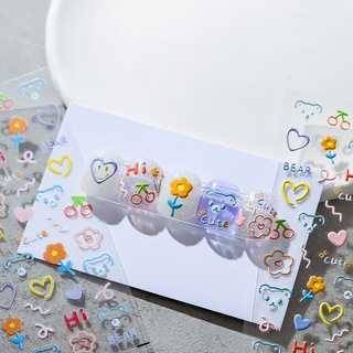 [SESAME] สติกเกอร์ ลายนูน สําหรับติดตกแต่งเล็บ Mn Co-Branded Series