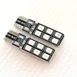 ไฟหรี่ L.E.D 12SMD ขั้ว T10 สีน้ำเงิน