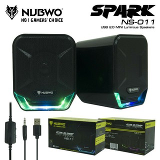 NUBWO NS-11 SPARK Speaker ลำโพงคอมพิวเตอร์ มีไฟ7สี (พร้อมส่ง)