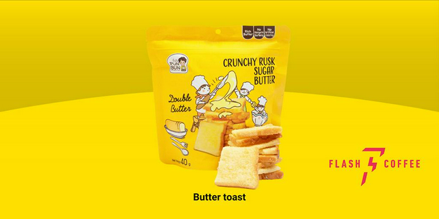 Flash Coffee Butter toast [ShopeePay] ส่วนลด ฿5