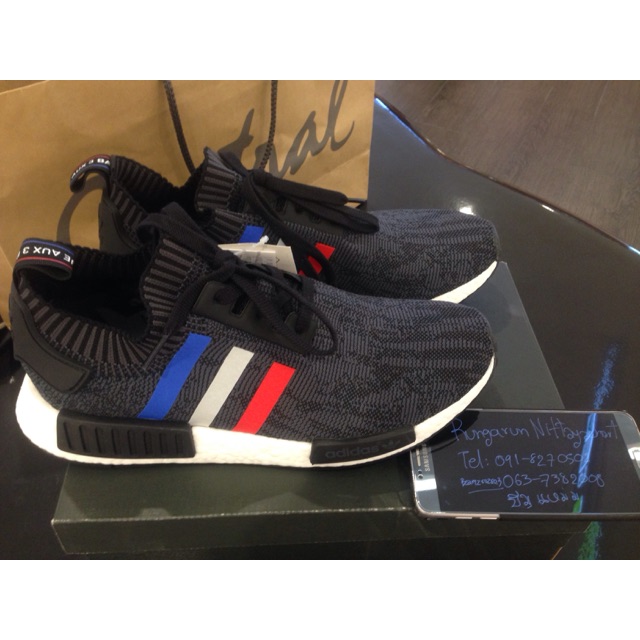 nmd r1 tri color black