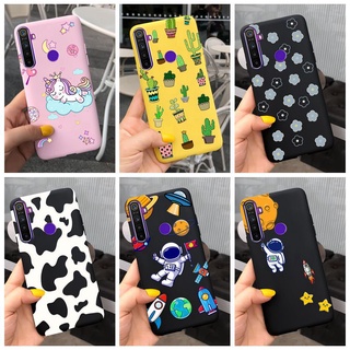 เคสโทรศัพท์มือถือ ซิลิโคนนิ่ม TPU ลายนักบินอวกาศน่ารัก สีแคนดี้ สําหรับ Realme 5 5i 5s Realme 5 Pro Realme5