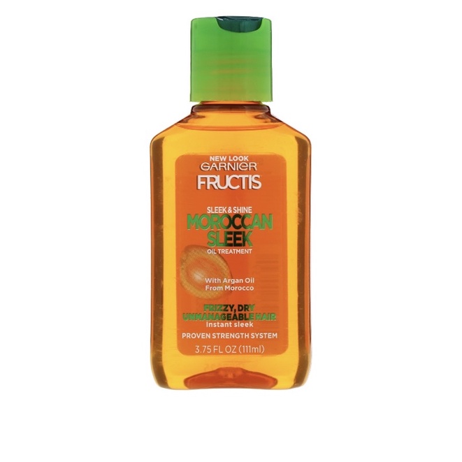 [น้ำมันออร์แกน บำรุงเส้นผม] Fructis, Sleek & Shine, Moroccan Sleek Oil Treatment, 3.75 fl oz (111 ml