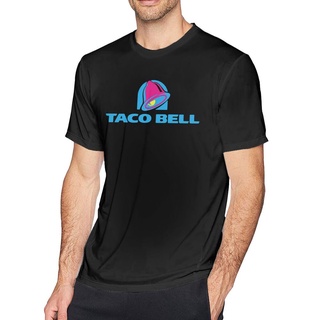 เสื้อยืดครอปพร้อมส่ง Gildan เสื้อยืดผ้าฝ้าย 100% พิมพ์ลายโลโก้ Taco Bell Fast Food สําหรับผู้ชาย GEcdmo27FPmihh41S-5XL