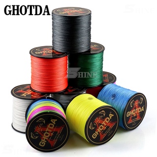 ตกปลา ghotda 300เมตร8X ตกปลา4X ยี่ห้อซุปเปอร์แข็งแกร่งญี่ปุ่น M ultifilament PE สายการประมงถัก8เส้น4วินาที