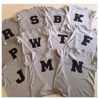 เสื้อสกีน ลายตัวอักษร