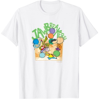 เสื้อยืดผ้าฝ้ายพรีเมี่ยม เสื้อยืด ลาย Edd And Eddy Jawbreakers