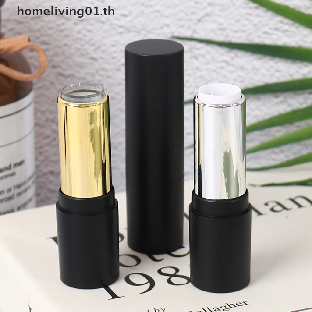 Onehome หลอดเปล่า ทรงกลม ขนาด 12.1 มม. สําหรับใส่ลิปสติก ลิปบาล์ม เครื่องสําอาง