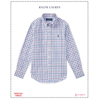 RALPH LAUREN PLAID STRETCH COTTON SHIRT ( BOY SIZE 8-20 )