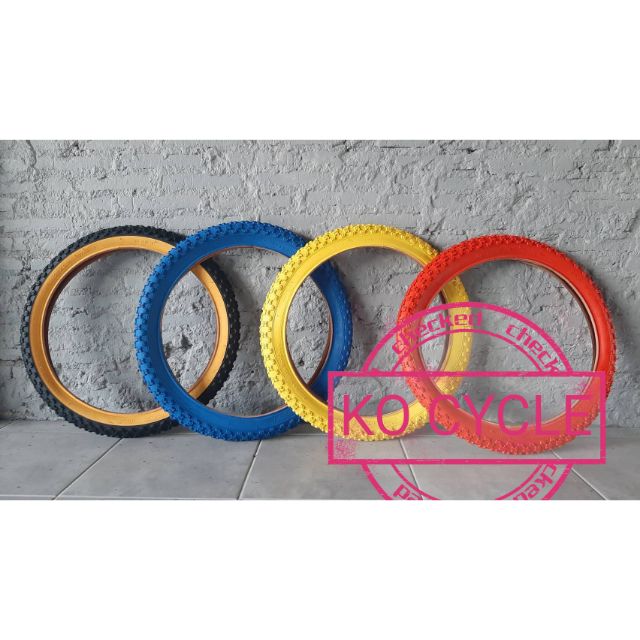 ยางนอก จักรยาน BMX 20" 20x2.125 ลายผีเสื้อ ลายโก๋ สีล้วน (1 เส้น)