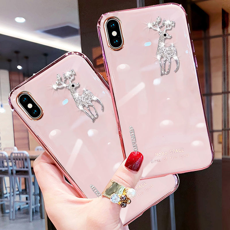 เคสโทรศัพท์ พิมพ์ลายกวาง กันกระแทก สำหรับ iphone 6 6s 6plus 6splus 7 8 7plus 8plus x xs xr xsmax 11 11pro 11promax 12 2pro 12promax 87jo
