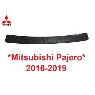 กันรอยท้าย MITSUBISHI PAJERO SPORT 2015 - 2022 กันรอยท้ายรถ มิตซูบิชิ ปาเจโร สปอร์ต สีดำด้าน ชายบันได FACE LIFT ของแต่ง