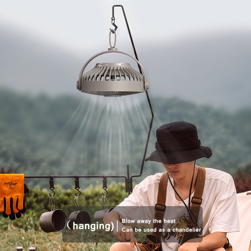 Portable Remote Control Floor Air Cooler Mini Ceiling Fan 360 Rotation ...