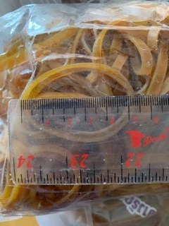 ยางวงใหญ่ ยางรัดของ ยางเส้น หนา 5 mm. rubber band (0.5กก.)