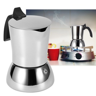 UHomee 304 เครื่องชงกาแฟสแตนเลส Moka Pot กาต้มน้ำสำหรับใช้ในบ้าน