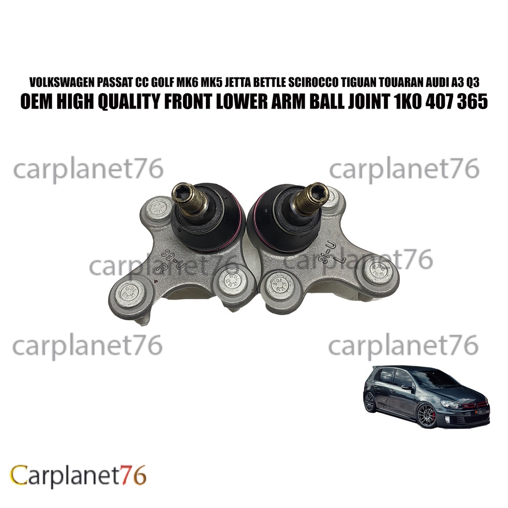VOLKSWAGEN PASSAT CC GOLF TSI GTI R JETTA BELTTLE SCIROCCO TIGUAN AUDI A3 Q3 LOW FRONTER ARM BALL JO