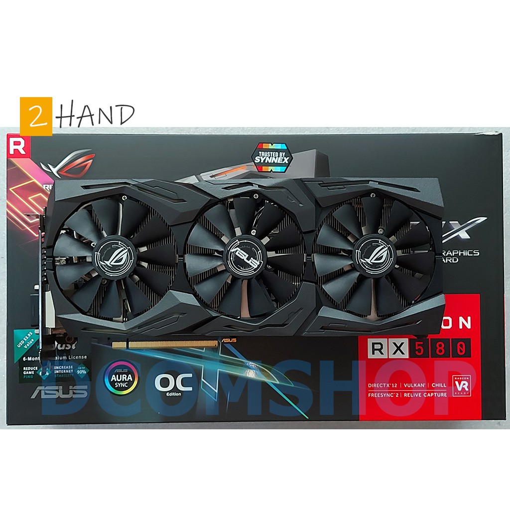 VGA ASUS STRIX RX 580 8GB OC 🚩TOP