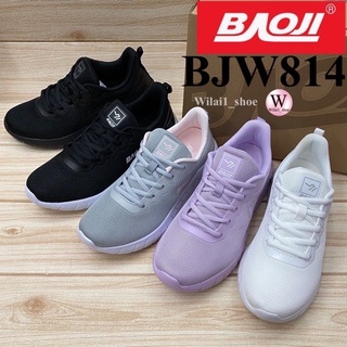 Baoji  BJW  814 รองเท้าผ้าใบ (37-41) สีดำ/ขาว/เทา/ดำขาว/ม่วง ซล