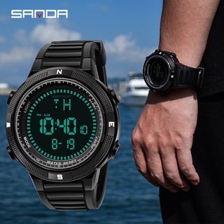 SANDA Fashion Sport Watch Men Brand Luxury Electronic LED Digital Wrist Watches For Men Waterproof Relogio Masculino 360