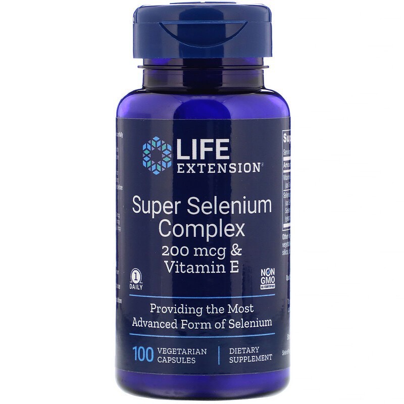 [พร้อมส่ง] Life extension Super Selenium complex 100 vegetarian capsules