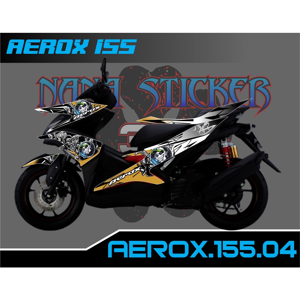AEROX 155 Striping - AEROX 155 สติ๊กเกอร์ รายชื่อรถมอเตอร์ไซค์ AEROX 155 สติ๊กเกอร์ CODE 04