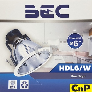 BEC โคมไฟดาวน์ไลท์ 6 นิ้ว (6") รุ่น HDL6/W