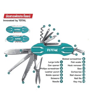 TOTAL มีดสารพัดประโยชน์ Multi-function Knife รุ่น THMFK0156