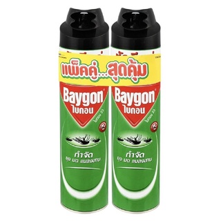 สเปรย์กำจัดแมลง BAYGON GREEN 600 มล.แพ็กคู่