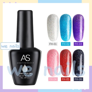 wenails- สีเจล สีเจลทาเล็บ สีทาเล็บเจล ยาทาเล็บเจล ASขวดดำ FH